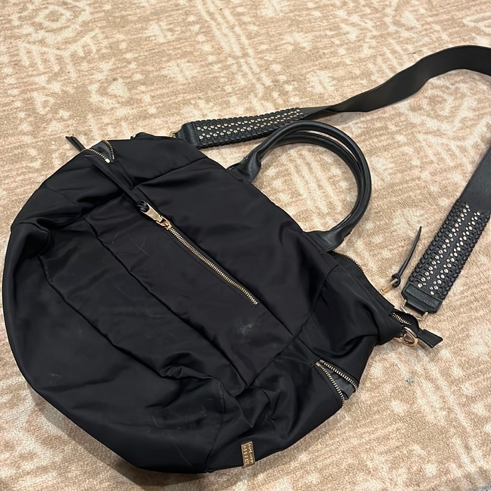 Sol and Selene black duffle bag with strap